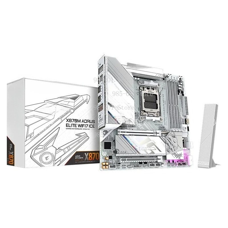 X870E Atx Motherboard - Biała płyta główna ATX X870M, obsługa