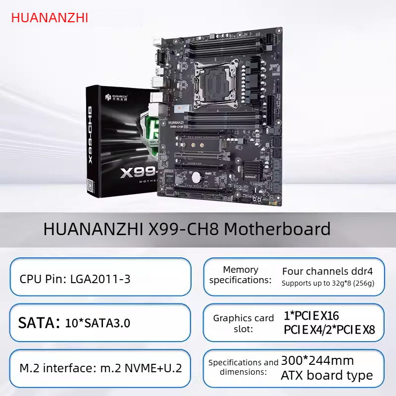 Dual Lga2011-3 Server Motherboard Combo - Płyta główna HUANANZHI LGA2011-3 X99 X99