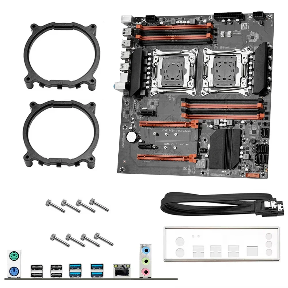 Dual Lga2011-3 Server Motherboard Combo - Zestaw płyty głównej X99 Dual CPU