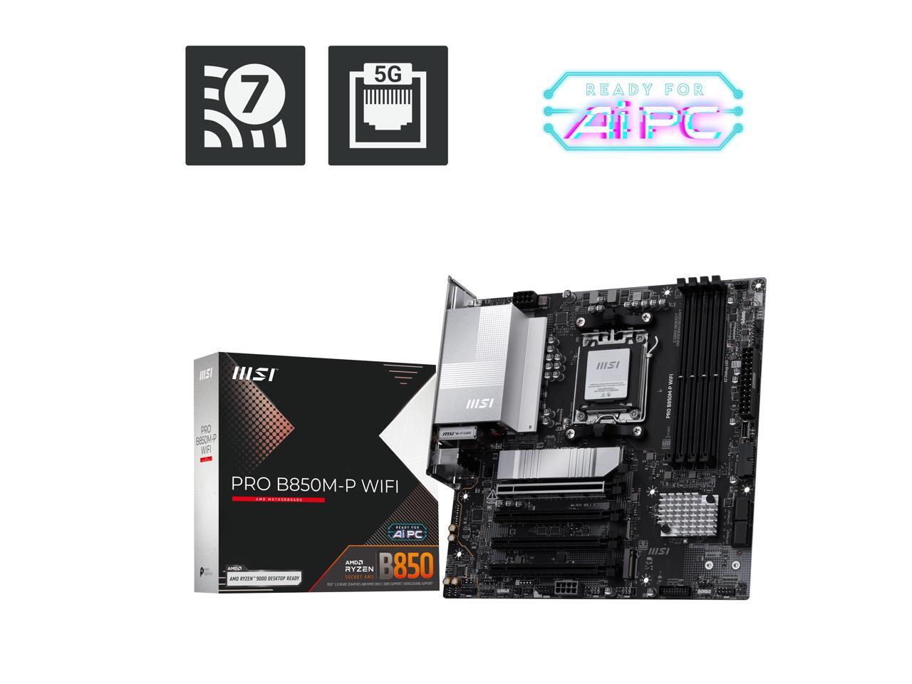 Am5 Micro Atx Pcie 5.0 Motherboard - Płyta główna MSI PRO B850M-P WIFI