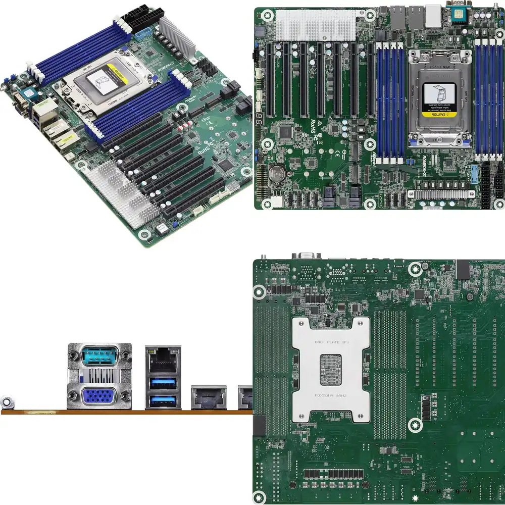 Dual Socket Sp3 Epyc Motherboard - Oryginalna płyta główna ASRock Rack ROMED8-2T