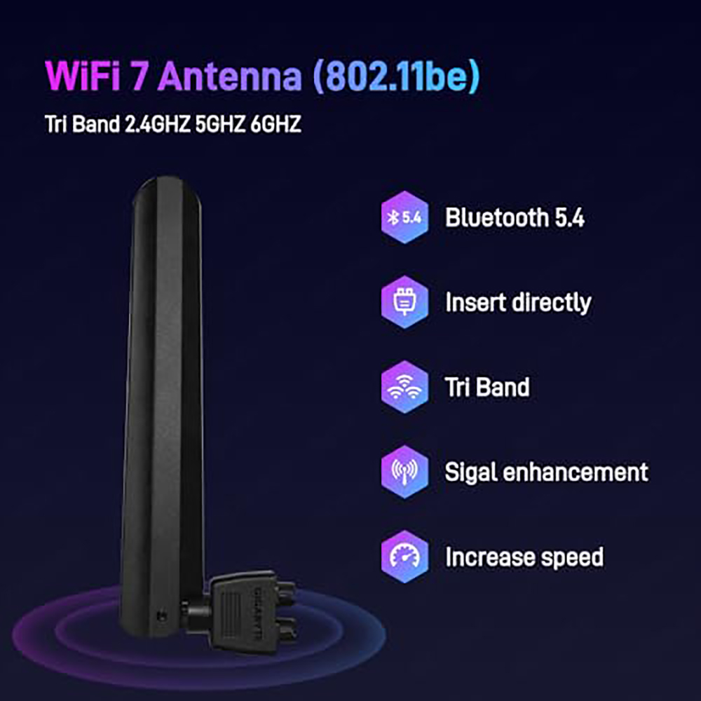 Antena EZ-Plug WIFI 7 do płyt  – Z890 Wi-Fi 7 Motherboard recenzja i cena